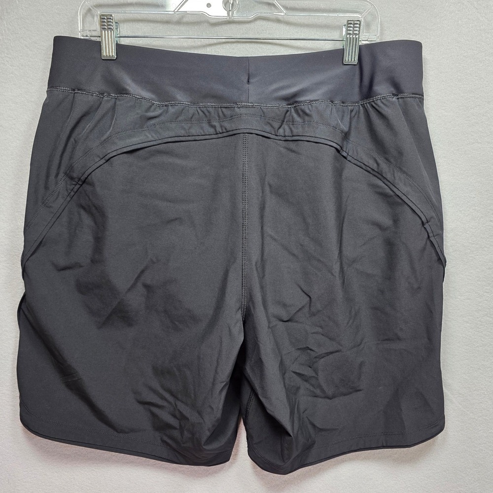 Lands End Black Active Board Shorts Swim Shorts with Liner Womens 14 Pocket - Picture 2 of 14
